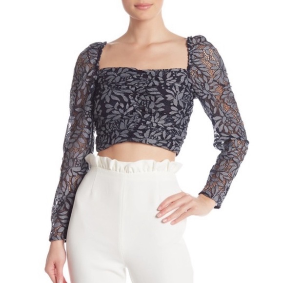 Keepsake The Label Lace Crop Top, New - Picture 1 of 6